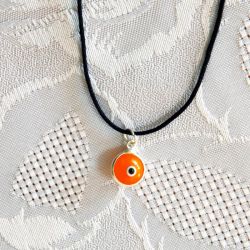 Pendentif oeil Turc avec cordon noir