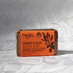 Savon d'Alep Rhassoul et huile d'Argan 100 g