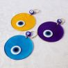 Oeil Turc sur plaque de verre, tous les coloris