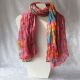 Foulard pashmina en coton saumon