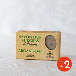 Lot de 2 savons naturels à l’huile d'argan bio 2x100 g