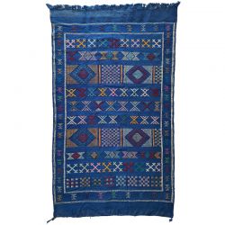 Tapis kilim Berbère bleu