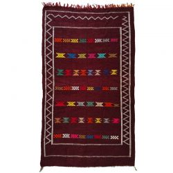 Tapis kilim Berbère cochenille