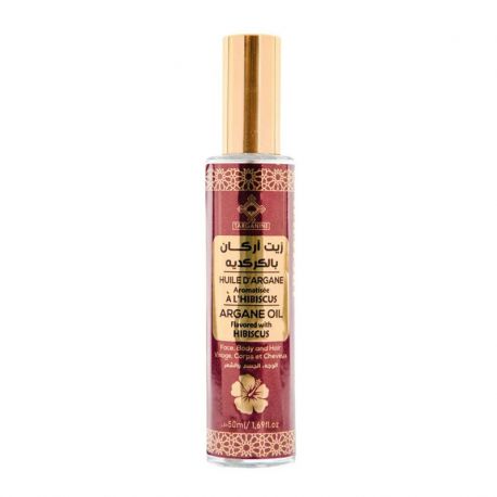 Huile d’argan naturelle parfumée à l'extrait d'hibiscus 50 ml