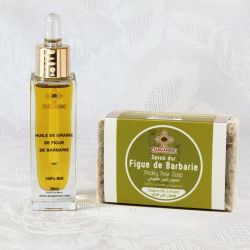 Duo huile de graines de figue de Barbarie bio et savon naturel