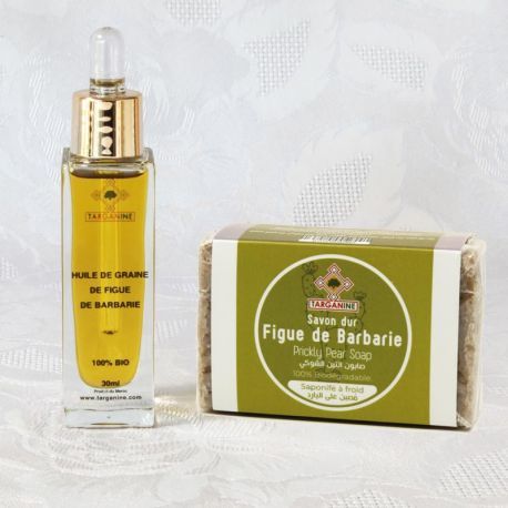  Pack huile de graine de figue de Barbarie bio et savon naturel
