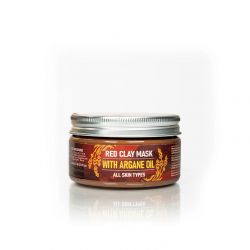 Masque visage argile rouge et huile d'argan
