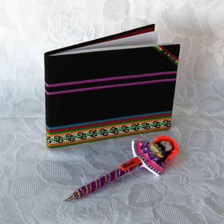 Parure carnet et stylo d’Amérique latine