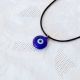 Oeil Turc, pendentif avec cordon - perle violette