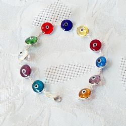 Bracelet oeil Nazar Boncuk multicolore