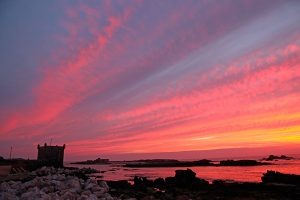 Coucher de soleil sur Essaouira, Maroc - 2016