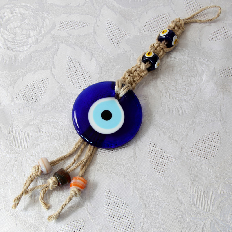Collier LOVE Perles Blanches Et œil Turc Nazar – Porte-bonheur Bohème – Neuf Avec étiquettes