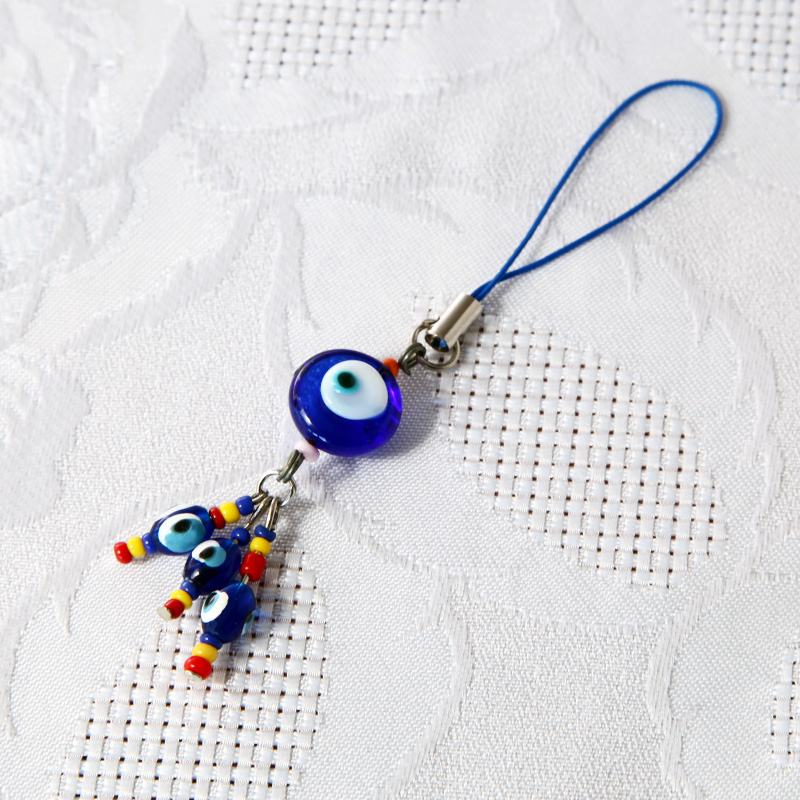 Collier LOVE Perles Blanches Et œil Turc Nazar – Porte-bonheur Bohème – Neuf Avec étiquettes