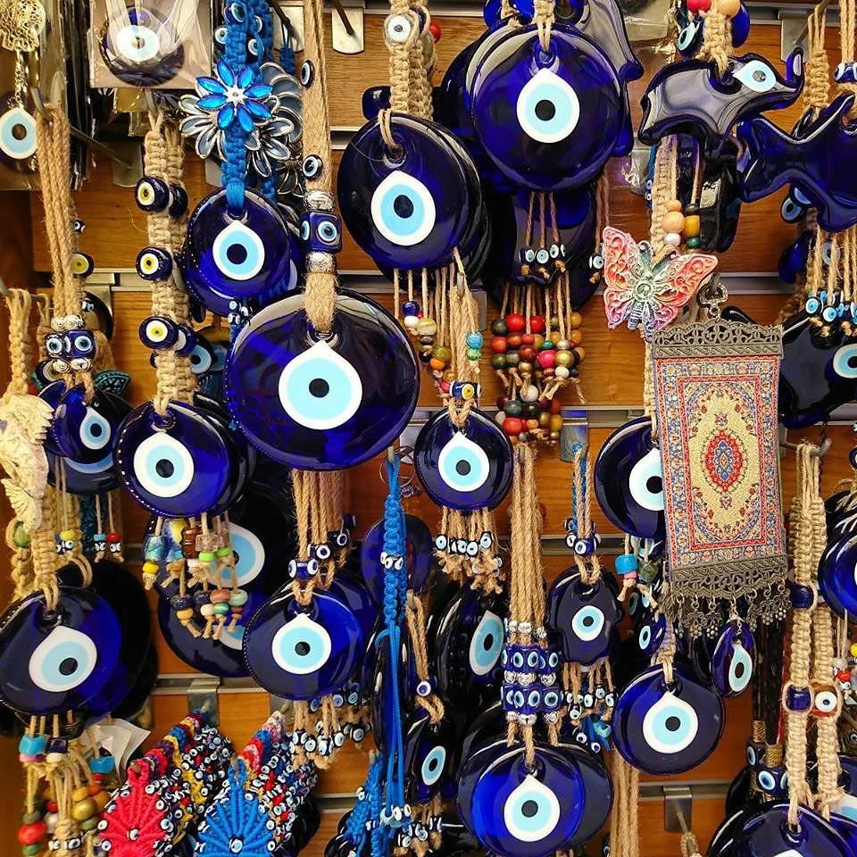 Acheter Collier porte-bonheur œil bleu, pendentif mauvais œil turc, mauvais  œil pour la protection et la bénédiction pour M