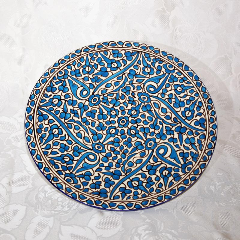 Plat en céramique de Fès, série tradition
