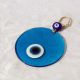 Oeil Turc sur plaque de verre, bleu