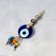 Oeil Turc, macramé à suspendre (15 cm)