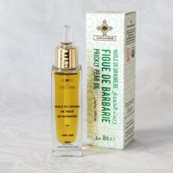 Huile de graines de figue de Barbarie bio, pure et naturelle, pressée à froid, 30 ml