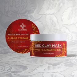 Masque visage argile rouge et huile d'argan