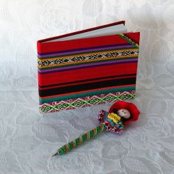 Parure carnet et stylo d’Amérique latine