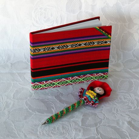 Parure carnet et stylo d’Amérique latine - carnet ouvert