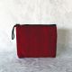 Pochette en tissu, motif Andin, dos bordeaux