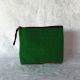 Pochette en tissu, motif Andin, dos vert