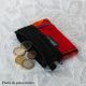 Porte-monnaie, motif Andin Aguayo rouge, présentation