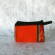 Porte-monnaie, motif Andin Aguayo orange, vue de dos