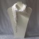 Foulard bandeau en coton blanc
