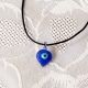 Pendentif oeil Turc forme goutte d'eau 1 cm avec perle bleue