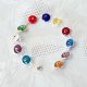 Bracelet perles multicolores, oeil Nazar Boncuk